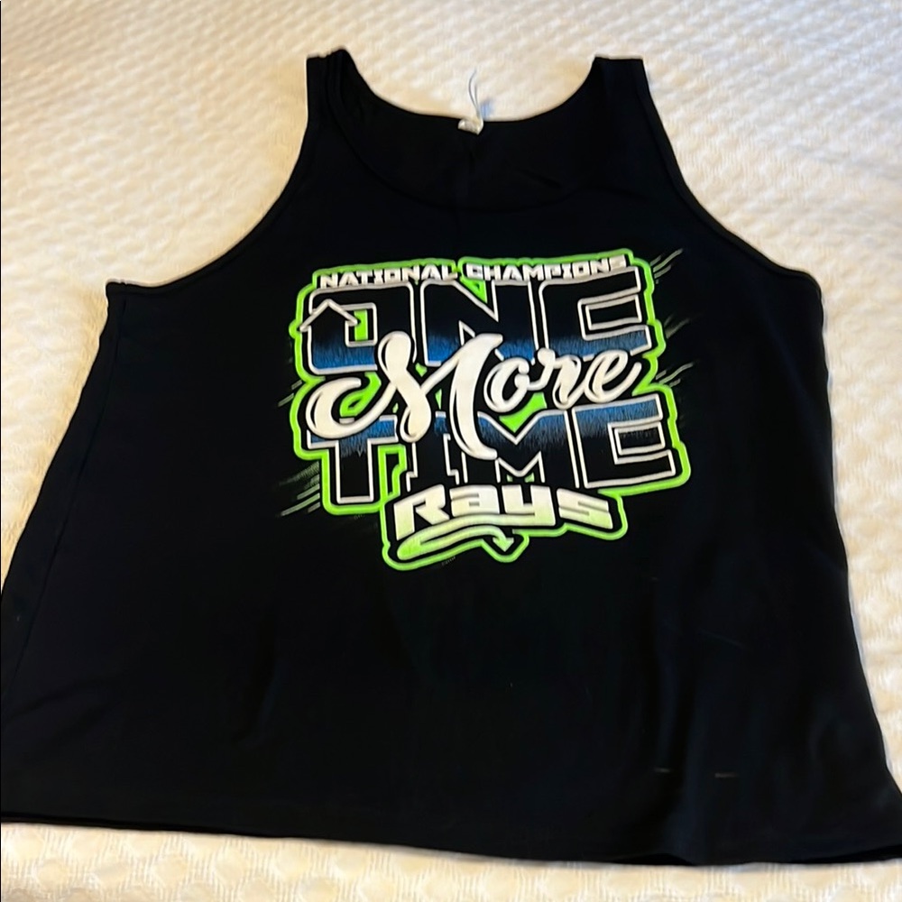 Black Graphic Tank Top